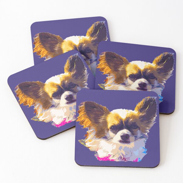 Item preview, Batzilla - Colorful Daisy the Batdog! (deep grape background) designed and sold by batzilla.