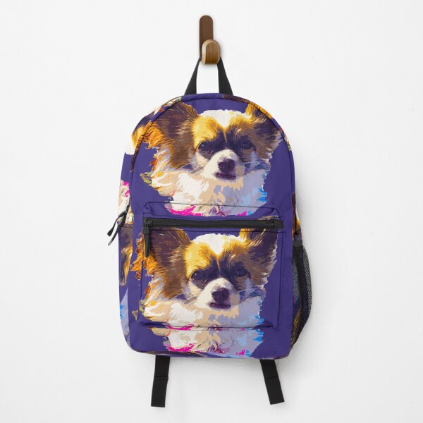 Item preview, Batzilla - Colorful Daisy the Batdog! (deep grape background) designed and sold by batzilla.