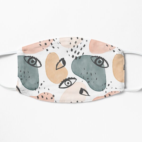 Painterly Eyes Pattern #redbubble Mask