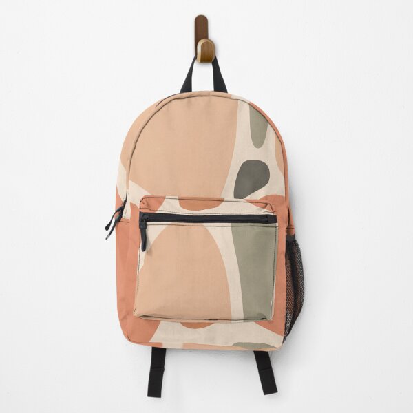 Terracotta Shapes #redbubble #abstractart Backpack