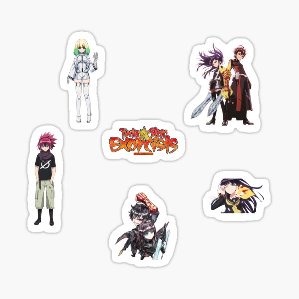 twin star exorcists pack Sticker