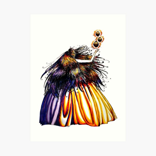 Lantern Princess Art Print