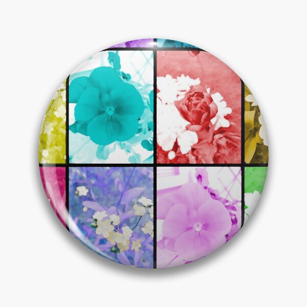 Item preview, Colorful Flower Collage - Floral and Rainbow Vibes for Summer designed and sold by ckylin.