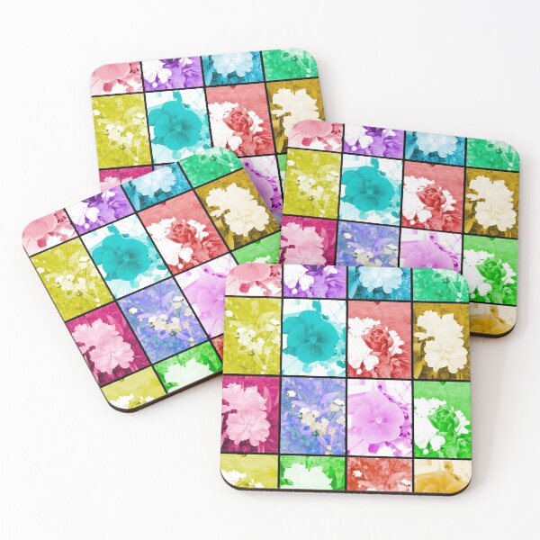 Item preview, Colorful Flower Collage - Floral and Rainbow Vibes for Summer designed and sold by ckylin.
