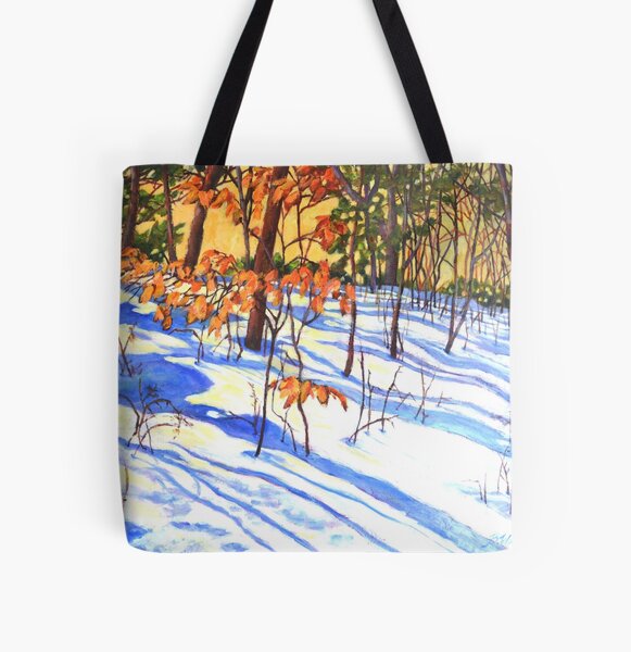 Winter shadows #5 All Over Print Tote Bag
