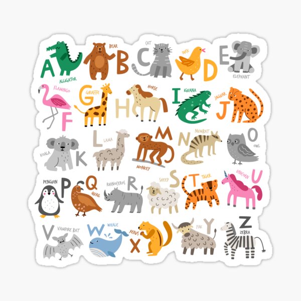 Item preview, Animal alphabet designed and sold by PhelipeCasanova.