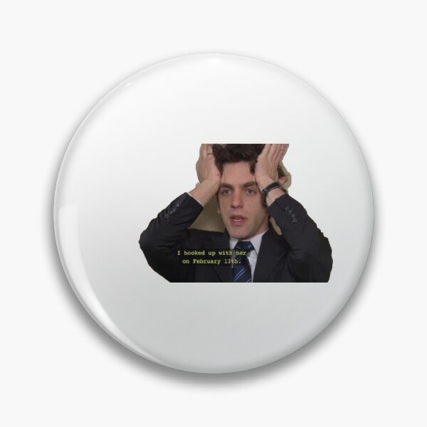 Item preview, "I hooked up with her on February 13th" - Ryan Howard || THE OFFICE, design, sticker, art designed and sold by mass-stickers.