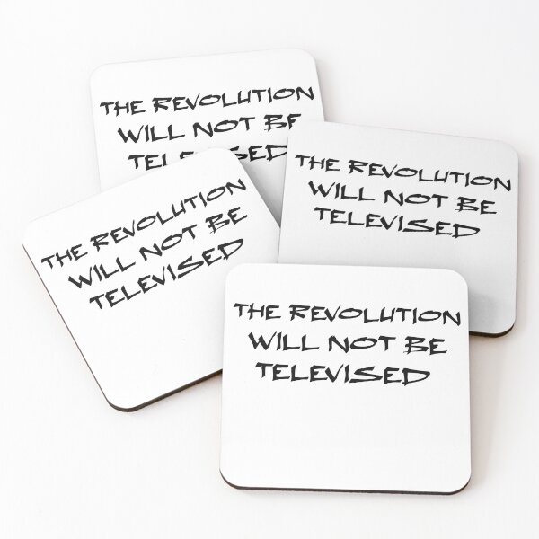 Item preview, The Revolution Will Not Be Televised designed and sold by TheDevilStore.