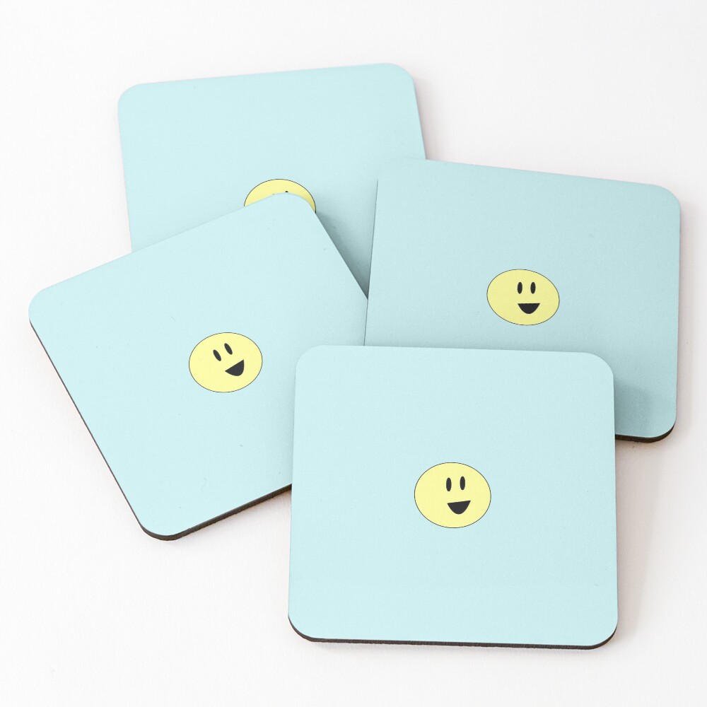 "smiley face )" Coasters (Set of 4) for Sale by deidrap Redbubble