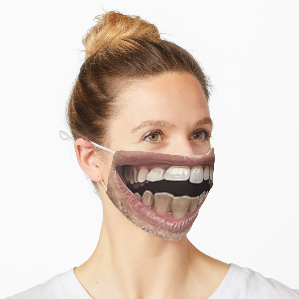 Funny big mouth facemask Funny big mouth facemask