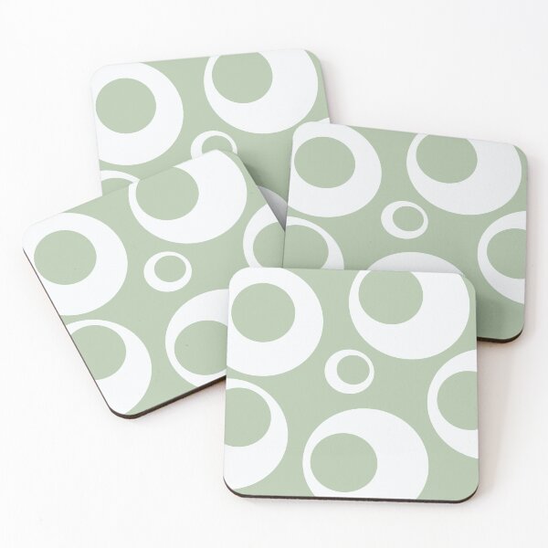 Item preview, Pale sage green round and round designed and sold by HTPOP.