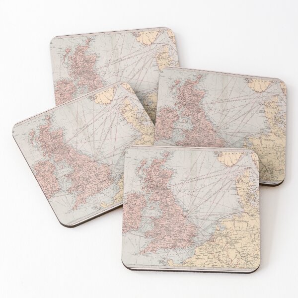 Item preview, Vintage British Isles & North Sea Map (1871) designed and sold by BravuraMedia.