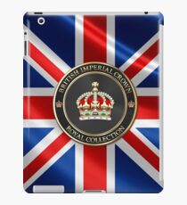 British Imperial Crown over Flag of the United Kingdom iPad Case/Skin