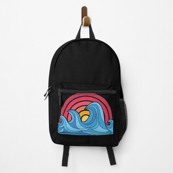 Item preview, Abstract big waves in the sunset designed and sold by ClumsyCat.