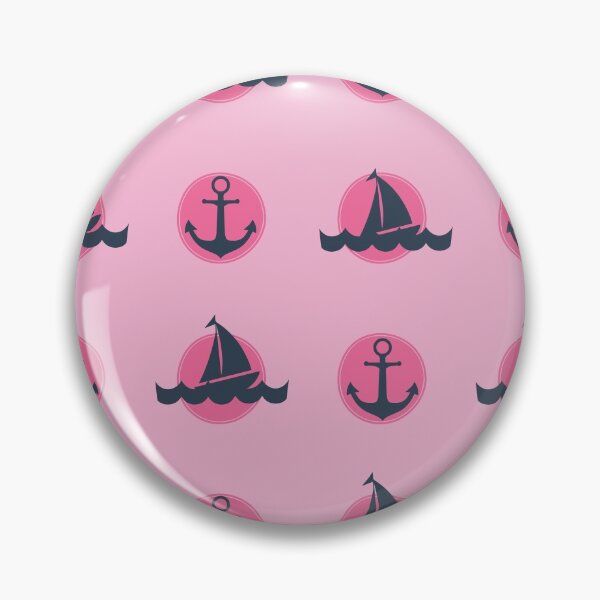 Item preview, Nautical Icons On Pink designed and sold by SharksOnShore.