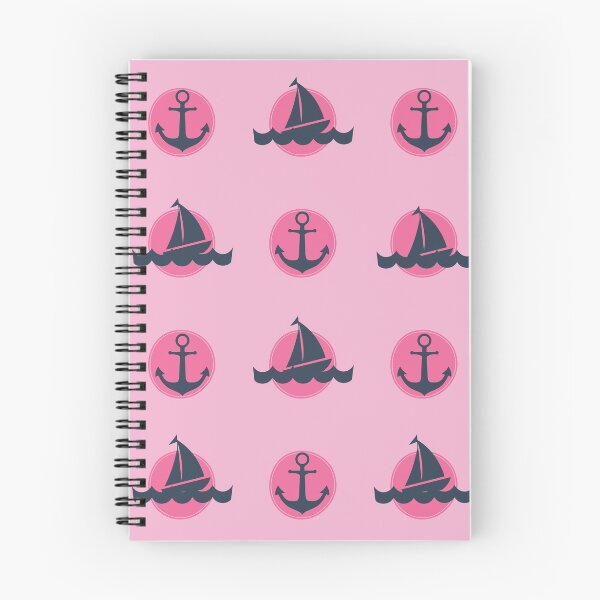 Item preview, Nautical Icons On Pink designed and sold by SharksOnShore.