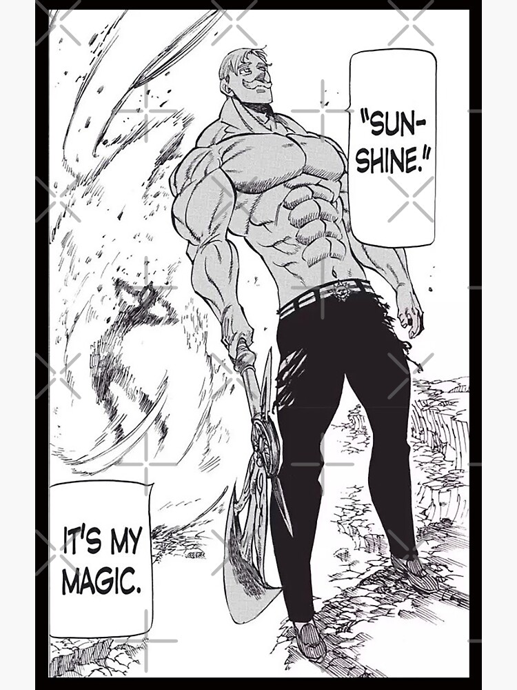"Seven Deadly Sins - Escanor Sunshine" Sticker for Sale by BadassManga