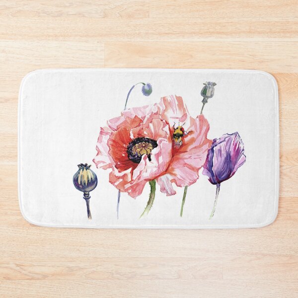 Item preview, Rustic Watercolor Poppies designed and sold by MGdezigns.