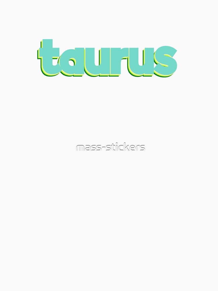 Thumbnail 7 of 7, Classic T-Shirt, taurus (zodiac sign) || design, art, sticker designed and sold by mass-stickers.