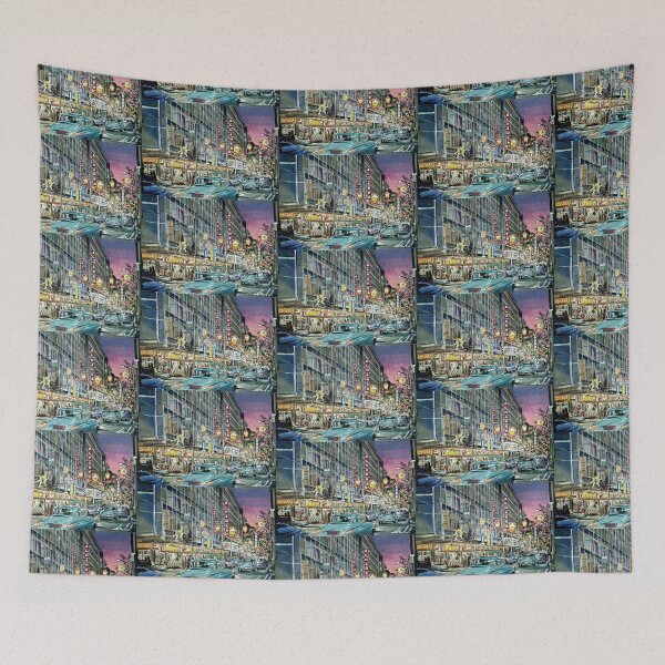 Item preview, Blue City designed and sold by redmaidenart.