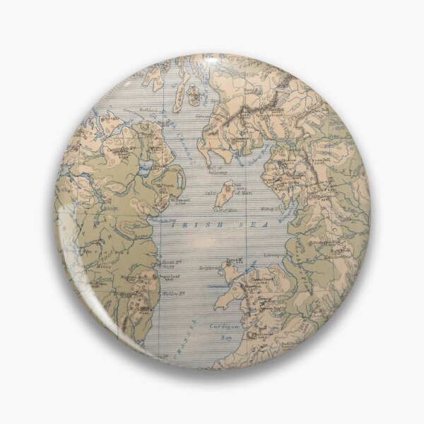 Item preview, Vintage British Isles Physical Geography Map (1852) designed and sold by BravuraMedia.