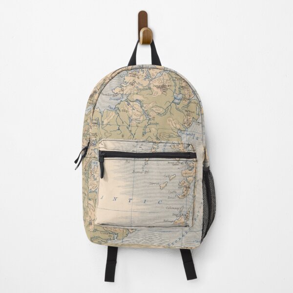 Item preview, Vintage British Isles Physical Geography Map (1852) designed and sold by BravuraMedia.
