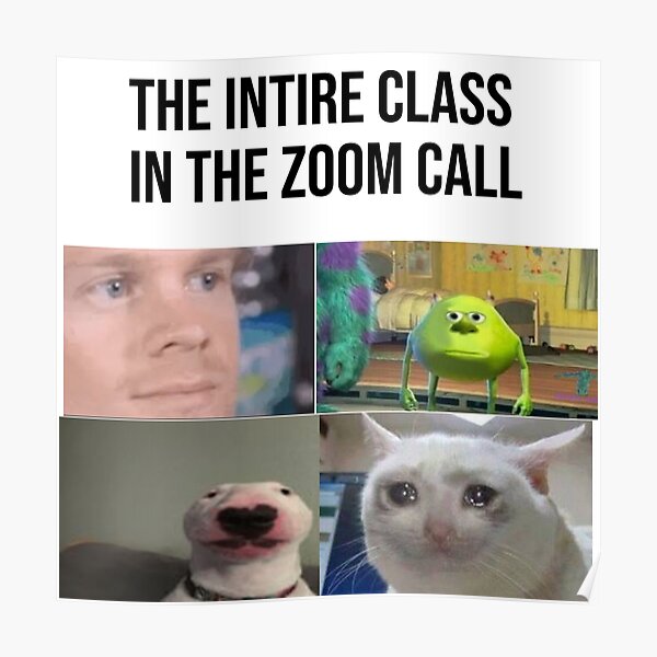 "Zoom Call meme" Poster by Marcales | Redbubble