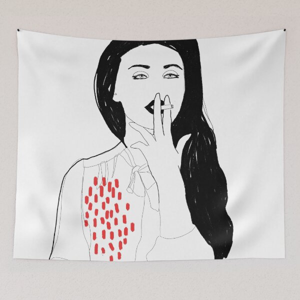 Item preview, Smoking in Red designed and sold by maliorao.