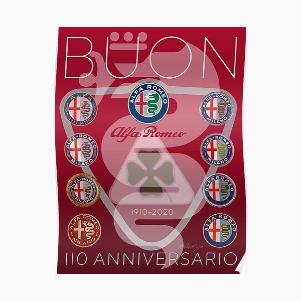 Alfa Romeo 110. Jahrestag-2020 Poster