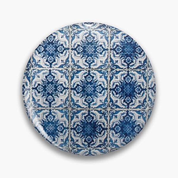 Item preview, Blue and White Geometrical Azulejo Tiles designed and sold by SofiaAlves.