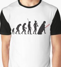 Human evolution Star wars Graphic T-Shirt