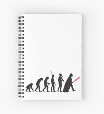Human evolution Star wars Spiral Notebook