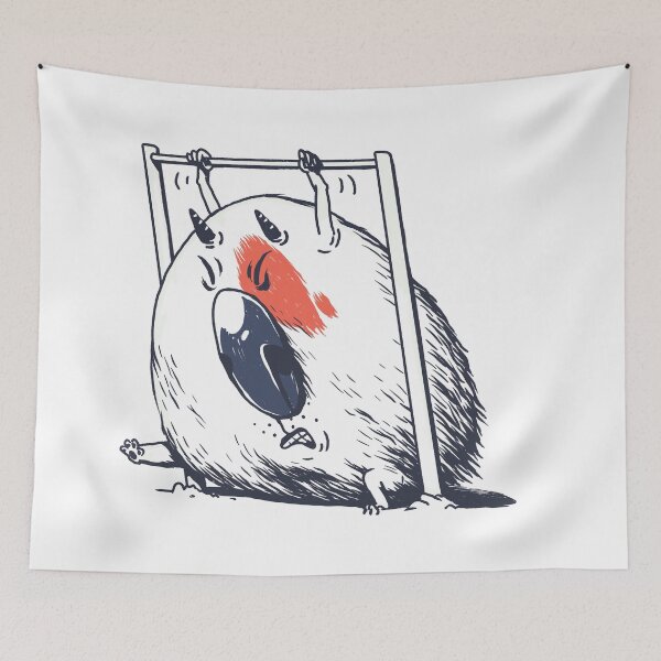 Item preview, Fatty piggie and horisontal bar designed and sold by anykeen.