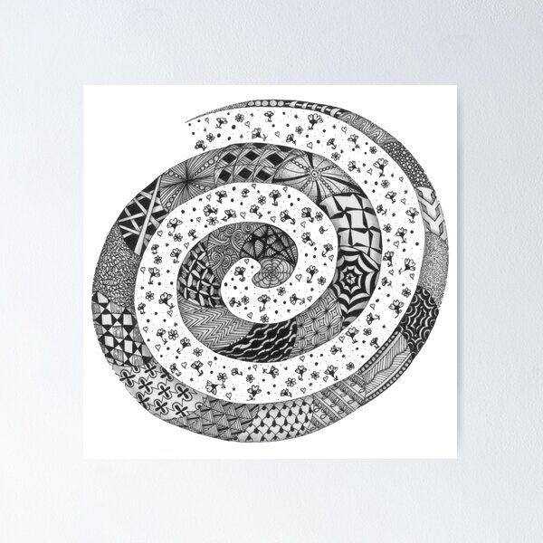 Item preview, Zentangle®-Inspired Art - ZIA 47 designed and sold by Laurel Storey, CZT.