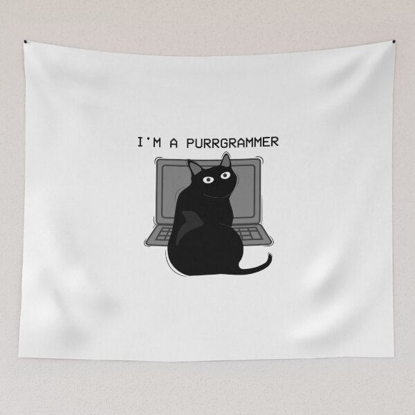 Item preview, I'm a purrgrammer funny cat lovers gift designed and sold by Sunmoony.