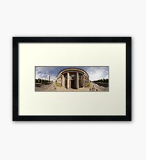 The Cabinet of Ministers of the Republic of Latvia, Riga panorama Framed Print