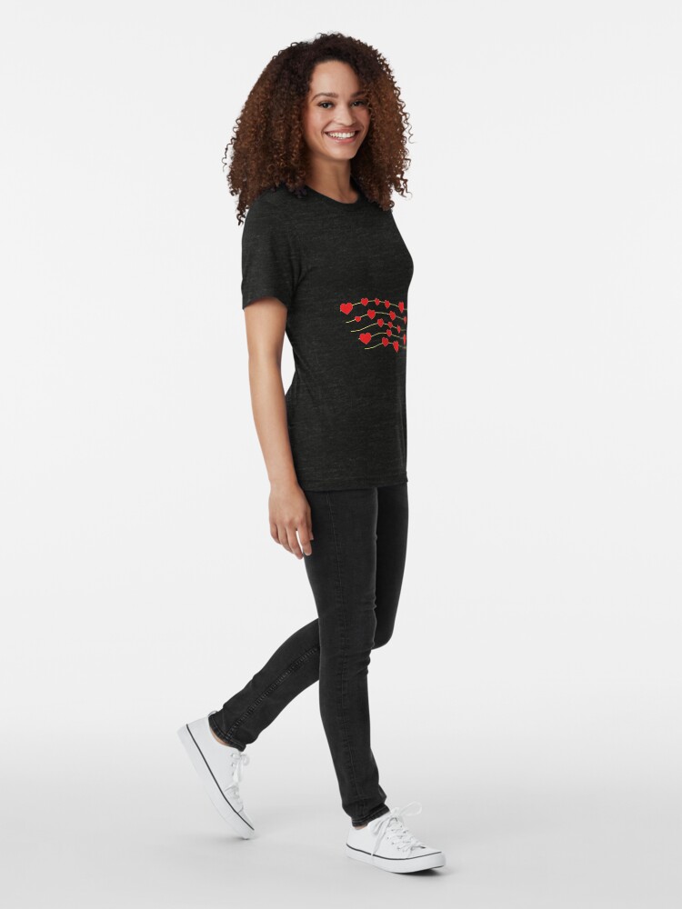 Thumbnail 3 of 6, Tri-blend T-Shirt, Music is my First Love designed and sold by roggcar.