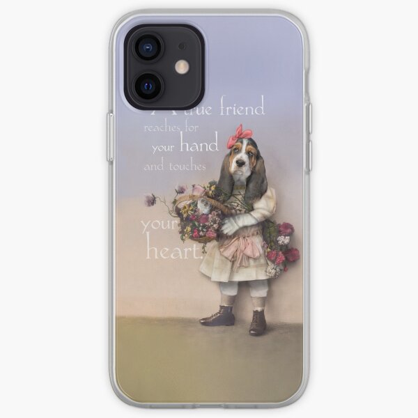 "A true friend reaches for your hand and touches your heart." iPhone Soft Case