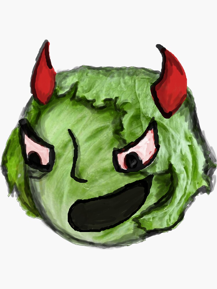 "devil's lettuce" Sticker for Sale by m0onwater Redbubble