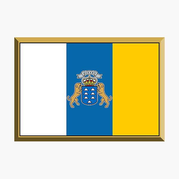 Item preview, Canary Islands Institutional Flag Gifts, Stickers & Products (GF) designed and sold by mpodger.