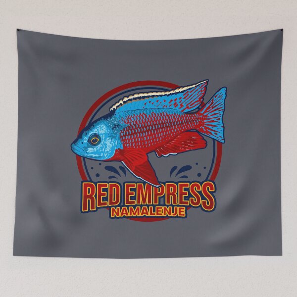 Item preview, Red Empress Namalenje Peacock Cichlid Lake Malawi Protomelas Taeniolatus Aquarium Fish Kaiserbuntbarsch Gift designed and sold by TheAplus.