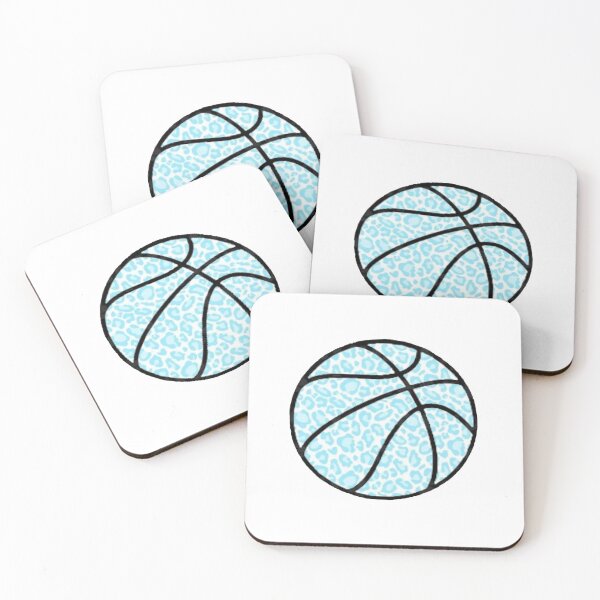 Item preview, Blue Cheetah Print Basketball designed and sold by happydoodles3.