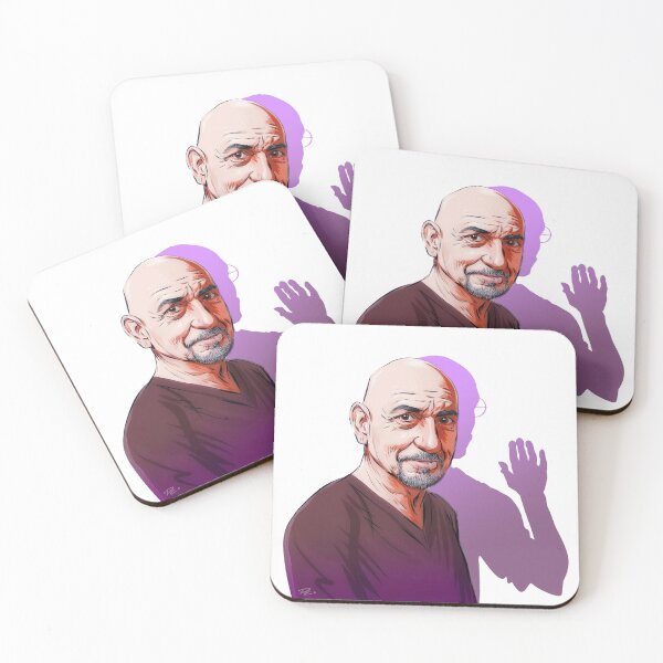 Item preview, Ben Kingsley - An illustration by Paul Cemmick designed and sold by TIGERDAVER.