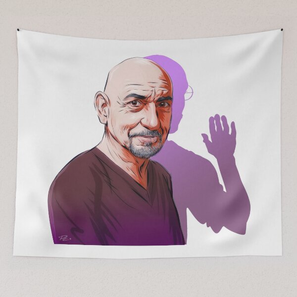 Item preview, Ben Kingsley - An illustration by Paul Cemmick designed and sold by TIGERDAVER.