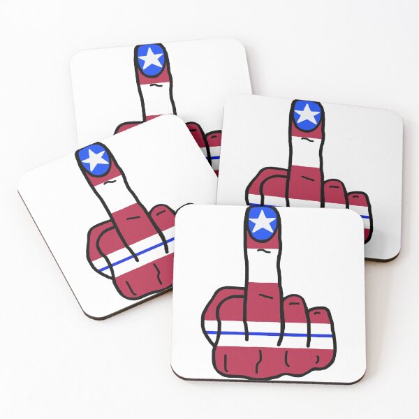 Item preview, Blue line “America” middle finger designed and sold by Mspizzirri.