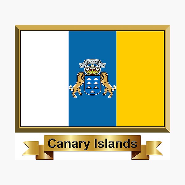 Item preview, Canary Islands Institutional Flag Gifts, Stickers & Products (N) designed and sold by mpodger.