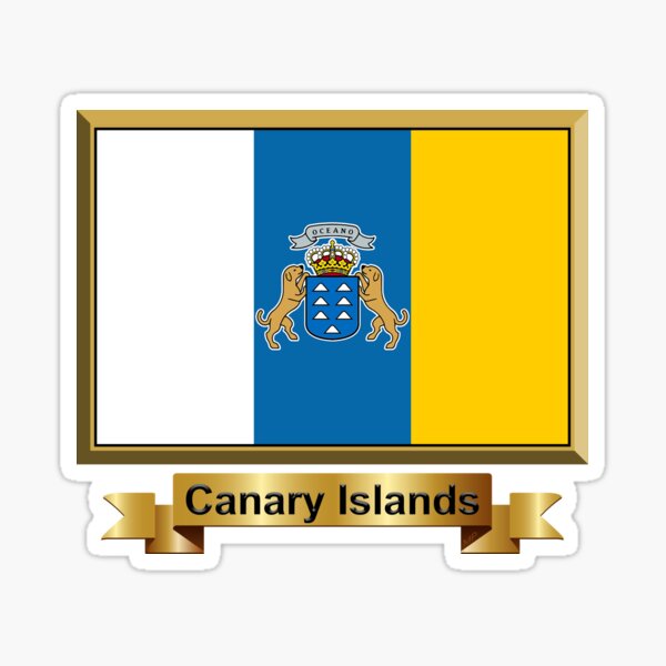 Item preview, Canary Islands Institutional Flag Gifts, Stickers & Products (N) designed and sold by mpodger.