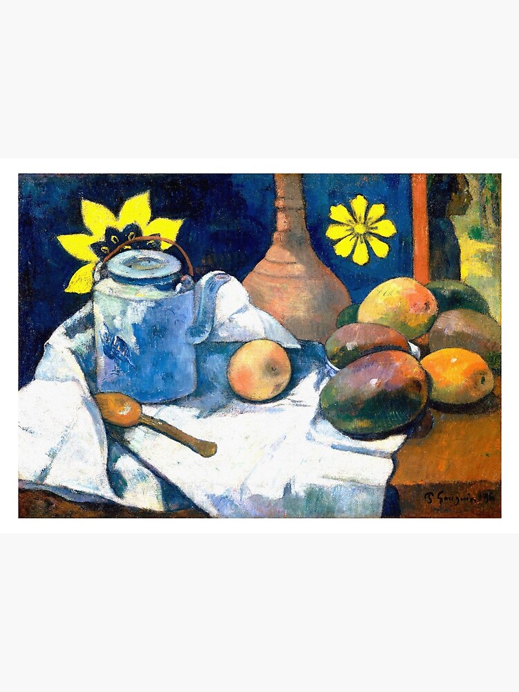 Paul Gauguin Still Life With Teapot And Fruit 16 Artwork For Wall Art Prints Posters Tshirts Men Women Kids Art Board Print By Clothorama Redbubble