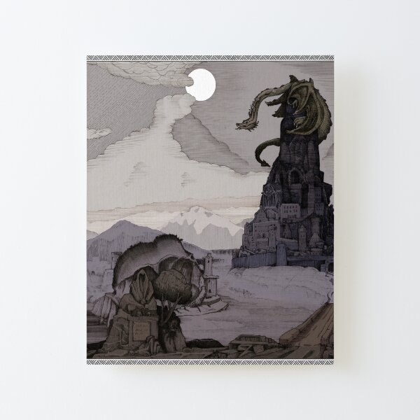 Dungeons and dragon Canvas Mounted Print