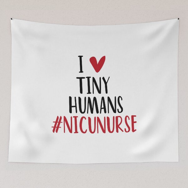 Item preview, I Love Tiny Humans : Nici Nurse , I Heart Tiny Humans , Pediatric Nurse, Nurse Life , Nursing , Nicu Nurse cute gift for Pediatric Nurse heart style designed and sold by Chamssou.
